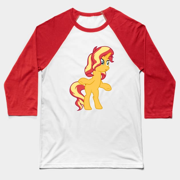 Sunset Shimmer returns Baseball T-Shirt by CloudyGlow